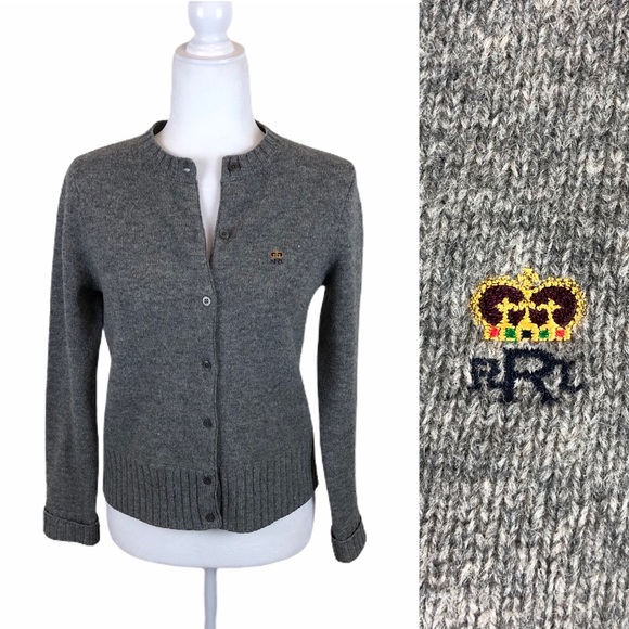 Ralph Lauren Sweaters - Ralph Lauren Preppy Lambswool Sweater Cardigan